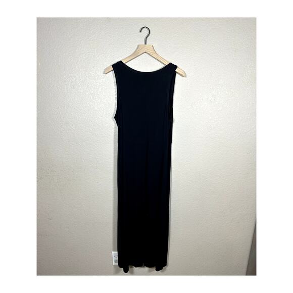 CaBi Black Tank Stretch Simple Midi Maxi Dress Size Large - Picture 6 of 7